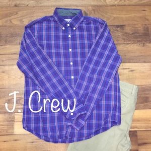 J. Crew Plaid Button Down Size L